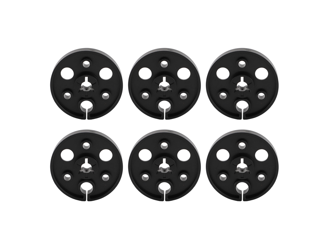 Varilla central Nab Mali para grabadoras de cinta de carrete a carrete, 1/4 de pulgada, 7 pulgadas, color negro, 6 piezas, sin marca.