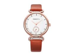 Reloj De Pulsera De Cuarzo Para Mujer Zhoulianfa Con Bisel Redondo Y Correa De Lona (rojo)