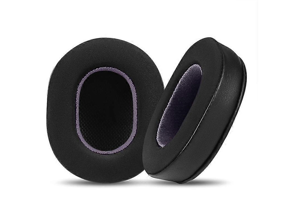 2 almohadillas de repuesto para auriculares en tejido de seda helada para Audio Technica ATH-MSR7 / M50X / M40