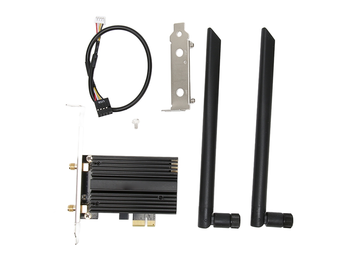 Tarjeta Wifi Pcie 6ghz 5ghz 2.4ghz Wpa3 Bt5.2 Antena Dual Adaptador Inalámbrico Para Pc Gaming
