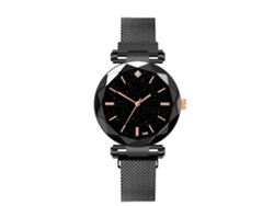 Reloj De Pulsera De Cuarzo Mirage Link Sencillo Para Hombre, Color Negro.