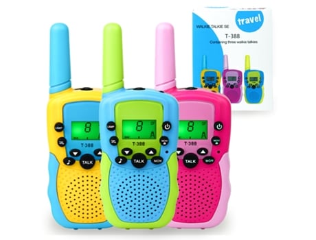 Walkie Talkies Para Niños Canales De Radio De 2 Vías, Walkie Tilkies De Largo Alcance De 3 Km, Paquete De 3 VENISYMLIS