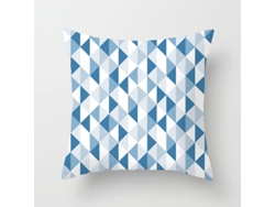 Serie de Funda Decorativa de Almohada Geometría Azul Girasol