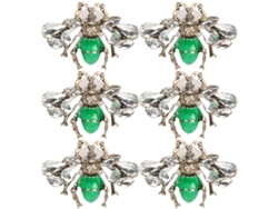 6 Piezas De Pequeños Pendientes De Abeja, Colgantes Elegantes, Accesorios Creativos Para Mujer.