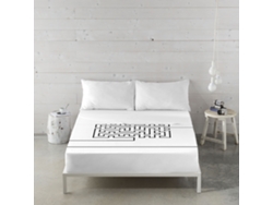 ICEHOME - Juego de Sábanas Estampadas 2 Piezas Cama 90 - Algodón - LABERINTH