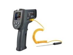 Termómetro sin contacto, termómetro industrial de alta temperatura, termómetro infrarrojo digital con pantalla a color. Ly Ebike