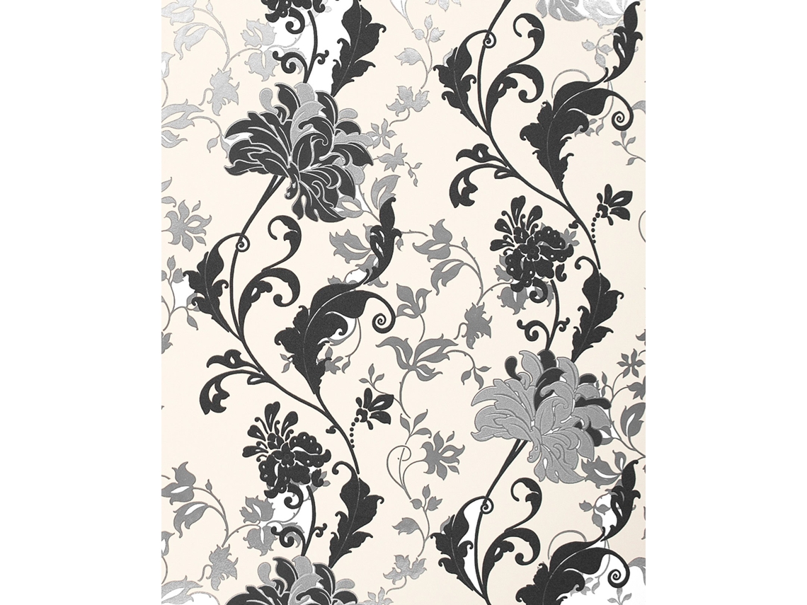 833-20 Papel pintado estilo retro EDEM blanco