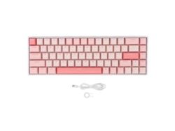 Teclado Mecánico Para Juegos 60%, 68 Teclas, Usb C, Retroiluminación Rgb, Interruptores Azules, Interruptores Intercambiables En Caliente, Anti-ghosting.