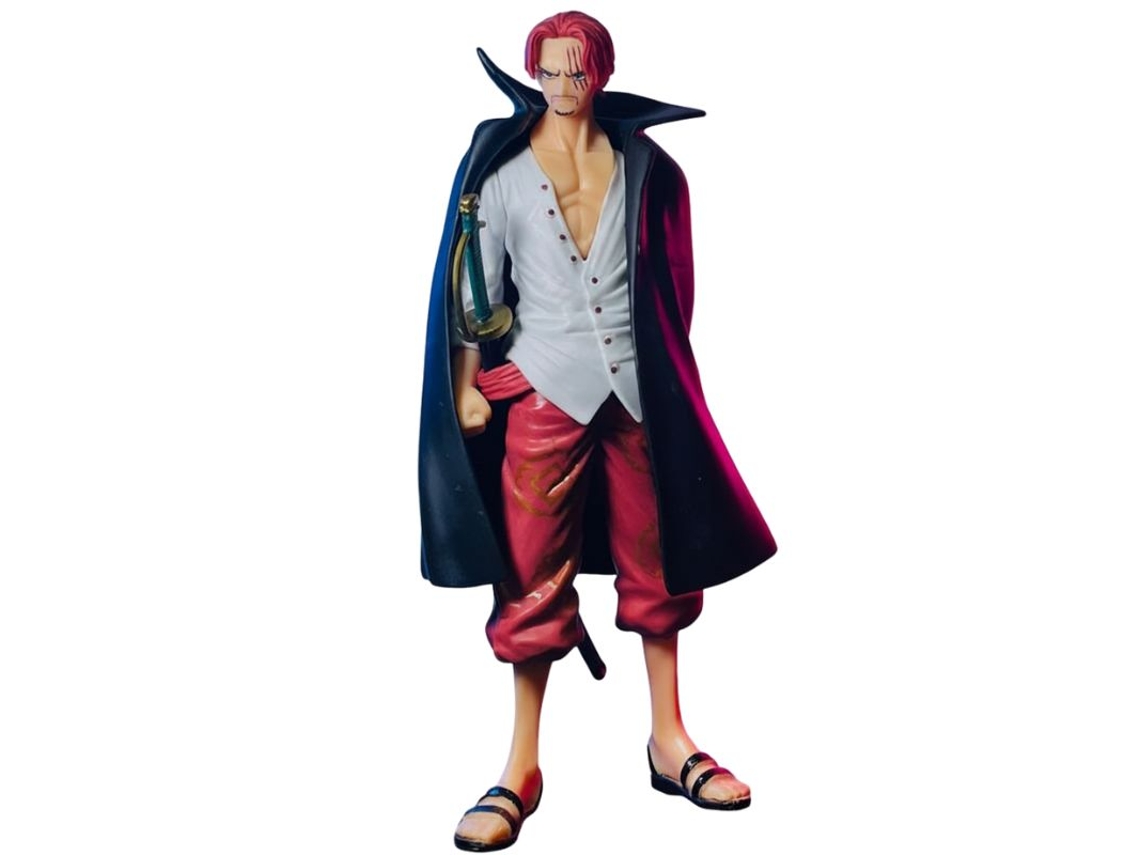 Figura de acción de One Piece: Shanks | 18 cm | Con accesorios | Sin caja