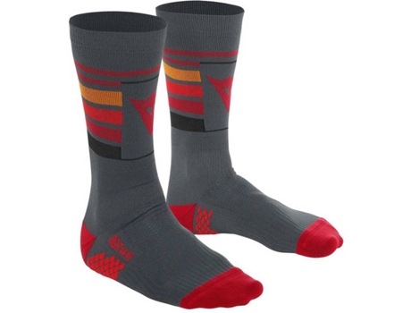 Calcetines DAINESE Calcetine Hallerbo Gri Rojo