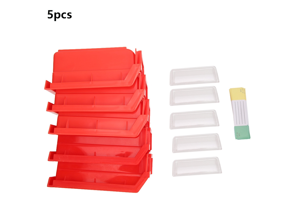 Caja Organizadora De Herramientas De Pared De 5 Piezas Para Tornillos Y Tuercas, Ideal Para Taller O Garaje (110x105x50 Mm).