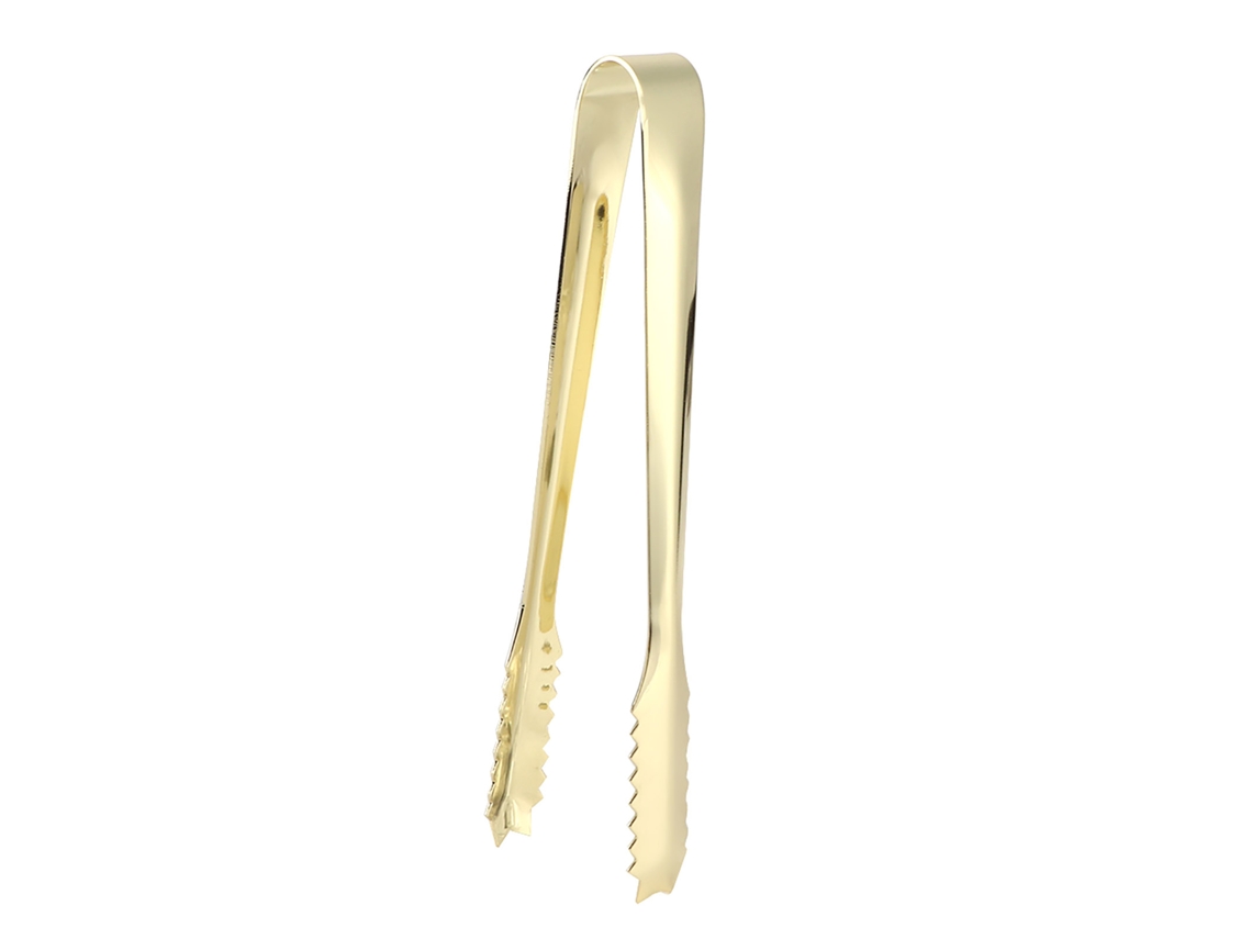 Pinza De Acero Inoxidable Para Azúcar, Hielo, Pasteles, Ensalada Y Barbacoa Con Plating Dorado Herramientas De Cocina