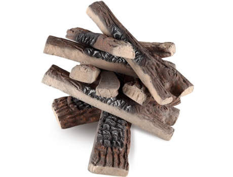 VEVOR 10 Piezas de Ramas de Madera Maciza para Chimenea a Gas