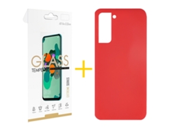 Conjunto de Protector de Pantalla para Samsung Galaxy S23+/S23 SKYHE Rojo (1un)