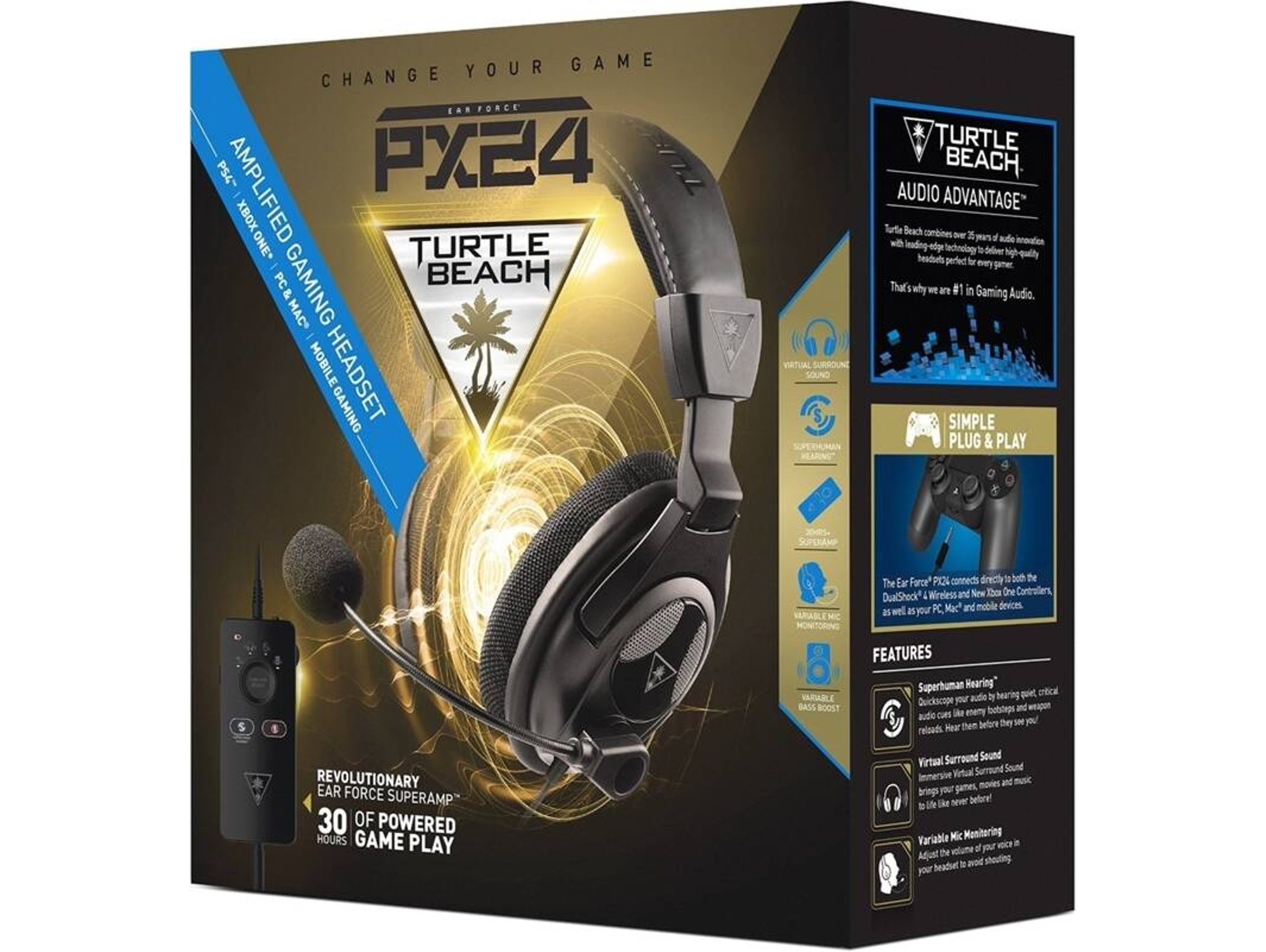 AC. PS4-XON-PC TURTLE BEACH EAR F. PX24