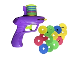 Lanzador de Discos, Regalo Jueguete, Exterior, Morado, Nuevo