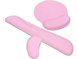 Reposamuñecas para teclado y ratón fabricado con espuma viscoelástica.
