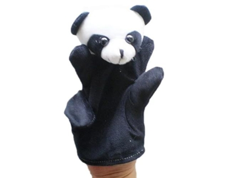 Muñeca de Dedo de Felpa Animal de Marioneta de Mano Grande de 10 Estilos Panda