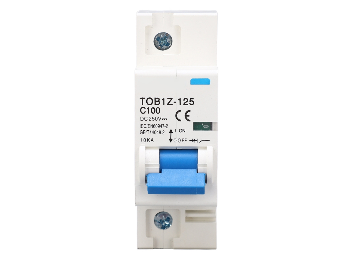 Disyuntor De Cc Monofásico De 100 A Y 250 V Para Paneles Solares Con Protección Contra Sobrecarga Y Cortocircuito.