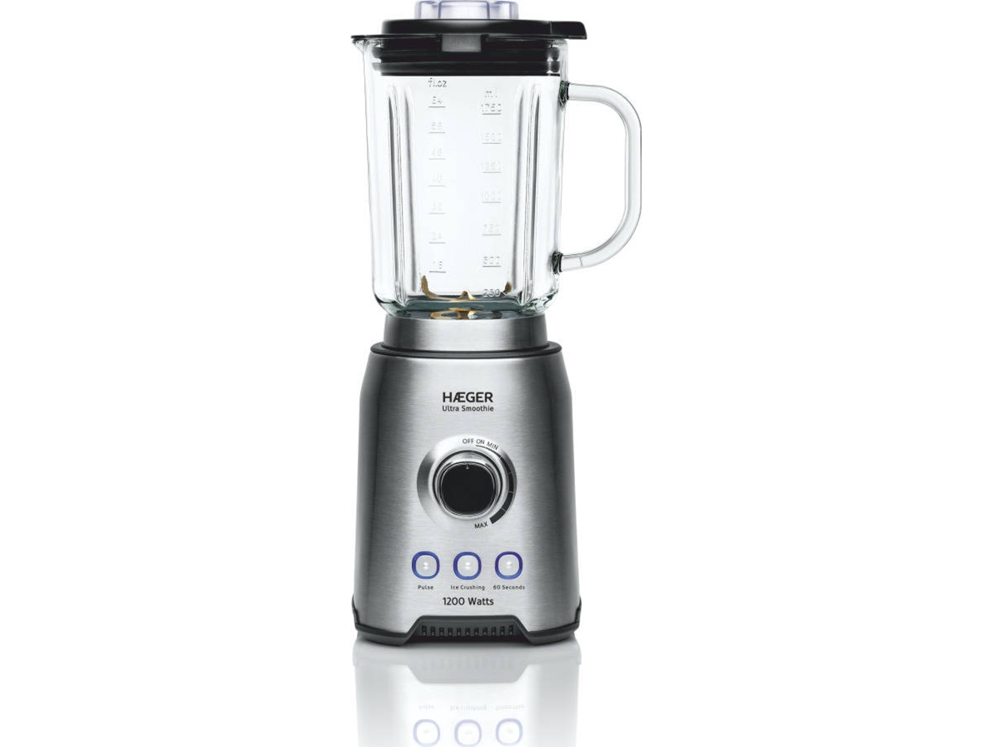 Batidora Vaso HAEGER LQ-120.006A (1200 W - 1.75 L - Plateado)