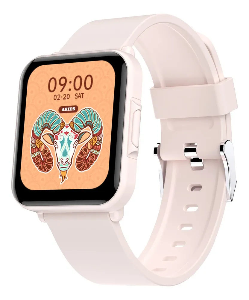 Reloj inteligente vayotoy con pantalla cuadrada de cristal de PU de 1,52"