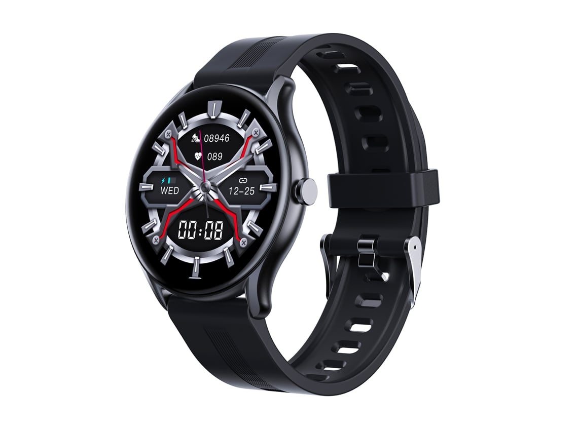 Reloj Inteligente Bluetooth De 1,32 Pulgadas, Resistente Al Agua Ip68, Para Teléfonos Ios, Negro.