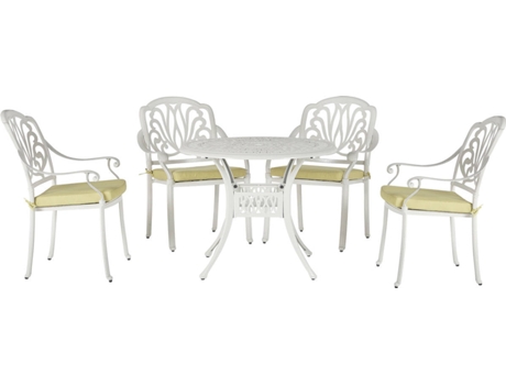 Conjunto de jardín blanco BELIANI Ancona