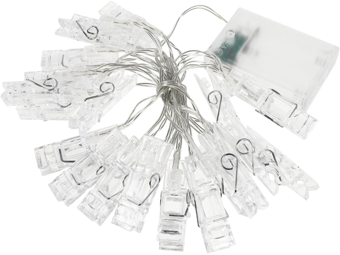 Lámpara Led Con Clip Para Fotos, Luz Cálida Y Flexible Para Decoración De Dormitorios Y Salas De Estar.