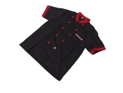Uniforme De Chef De Manga Corta Para Hombre, Verano, Profesional, Negro, Talla Xl