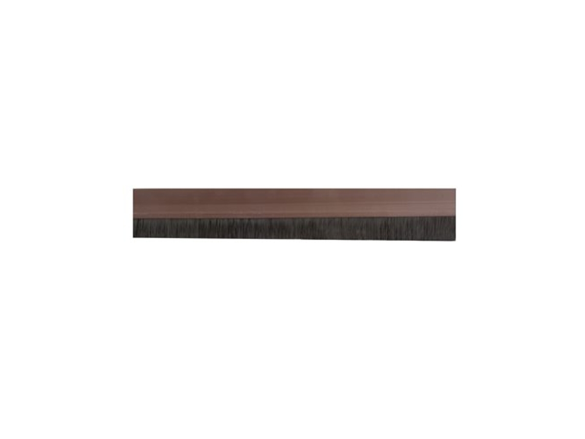 Burlete Adhesivo Pvc Cepillo 1m X 45mm Marrón