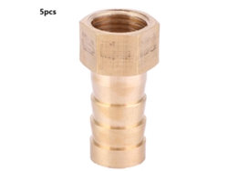 5 Peças Acessório De Mangueira De Latão 12mm Rosto Rosqueado Fêmea Bsp 1/4'' Adaptador De União