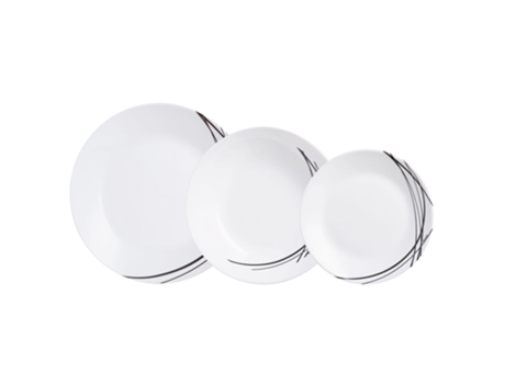 Servicios de Cena ARCOPAL Domitille (Blanco - Vidrio)