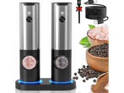 Molinillo de pimienta eléctrico Rosewell, molinillos de sal y pimienta