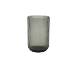 Set de 6 Vasos Stripes 400 ml Gris MY GLASS