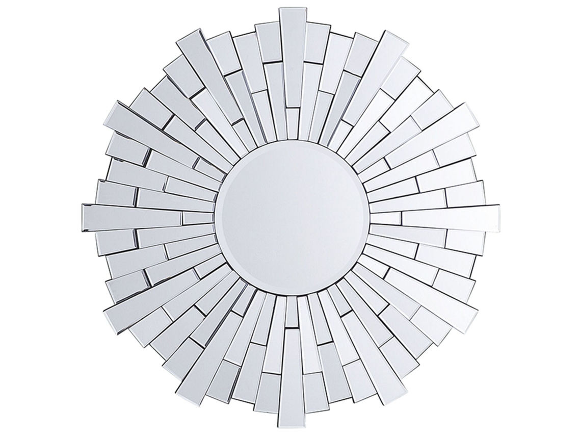 Espejo decorativo BELIANI Vire de MDF Plateado 70x2x70