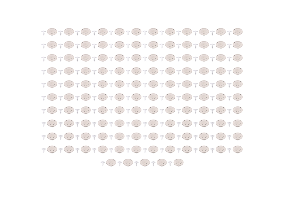 125 Botones Metálicos Con Forma De Corazón Para Pantalones, Bolsos Y Camisas, Con Tornillos De 17 Mm.