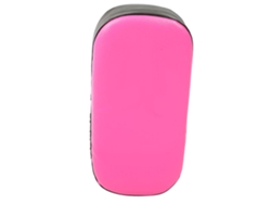 JILLIOPER Almohadillas Acolchadas para Boxeo, Patadas y Muay Thai, Objetivo Curvo, Color Rojo Rosa