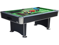DEVESSPORT Mesa de Billar Atlanta Semiprofesional con Retorno de Bolas y Accesorios Incluidos con Tapa