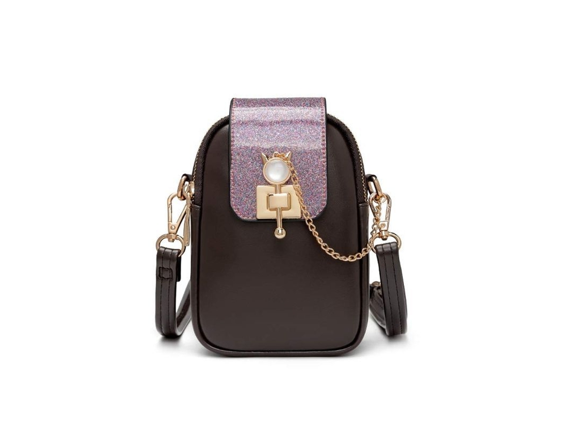 2026-bolsa Cruzada Mini Para Mujer De Cuero Pu Vertical Con Cremallera Para Teléfono Móvil Y Billetera
