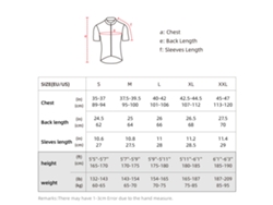 Maillot de ciclismo para hombre, poliéster elastano, manga corta