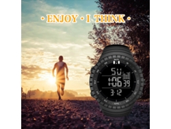 Reloj Deportivo Digital Senors Para Hombre, Resistente Al Agua Hasta 30 M, Con Cronómetro Y Alarma.