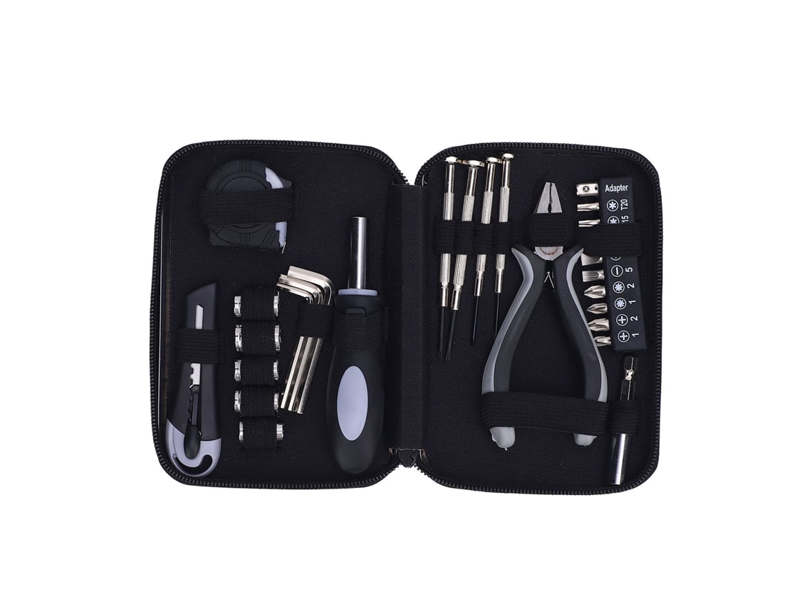 Kit De Herramientas Para Reparaciones Domésticas Con Alicates De Punta Fina, Llaves Hexagonales Y Estuche De Transporte.