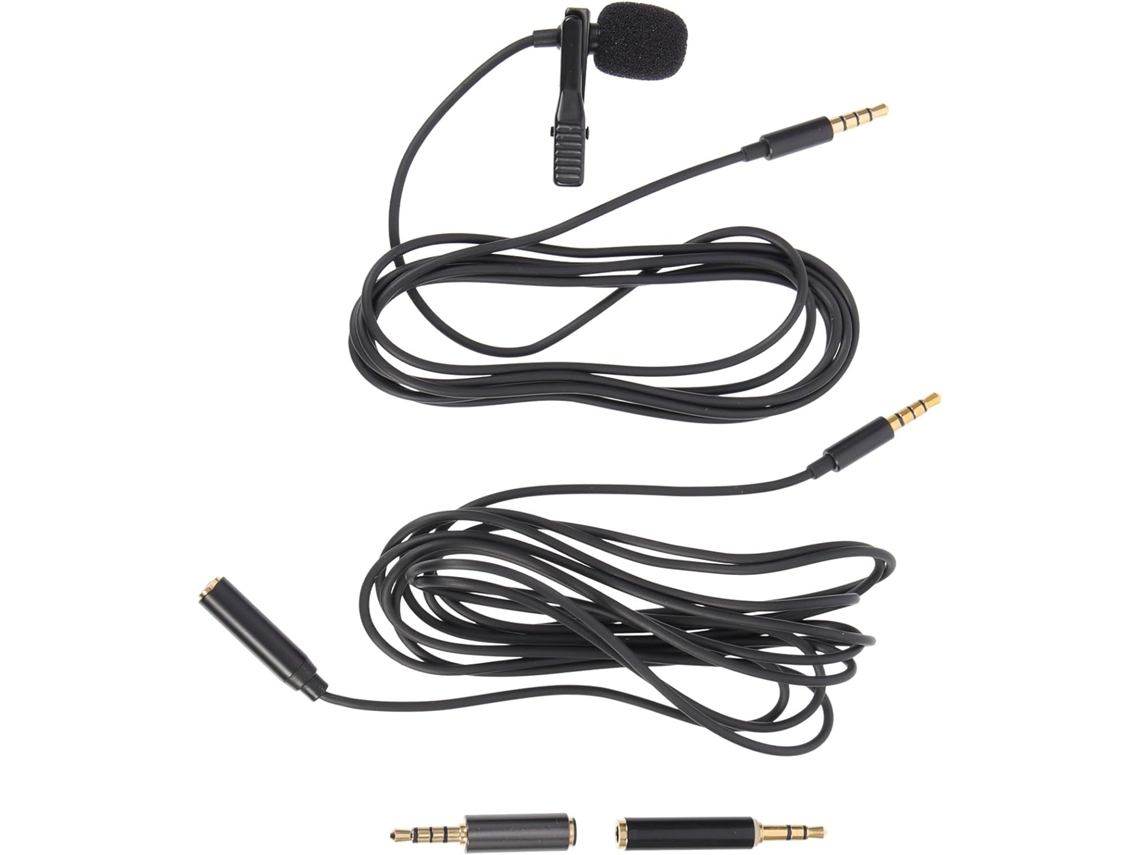 Micrófono Para Grabación De Entrevistas, Conectores Versátiles, Cable Para