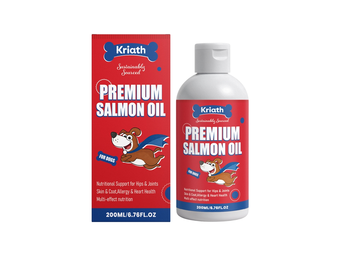 Aceite de salmón suave Kriath para perros de todas las razas