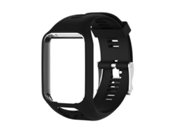 Pulseira De Substituição Para Relógio Tomtom Runner Cardio Spark Fitness, Acessório De Silicone Preto