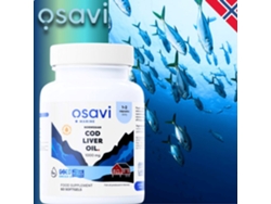 Norwegian Cod Liver Oil 1000 Mg 60 Softgels, Lemon Flavour Osavi