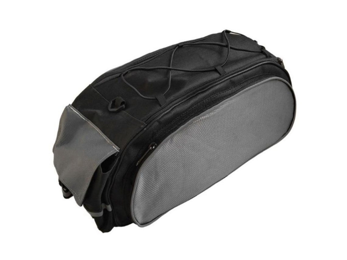 Bolsa para portabicicletas, equipo de ciclismo al aire libre, bolsa trasera para sillín Mdug (negro/gris)