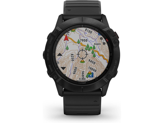 Reloj deportivo GARMIN Fenix 6X PRO (Bluetooth - Hasta 21 días de autonomía - Negro)