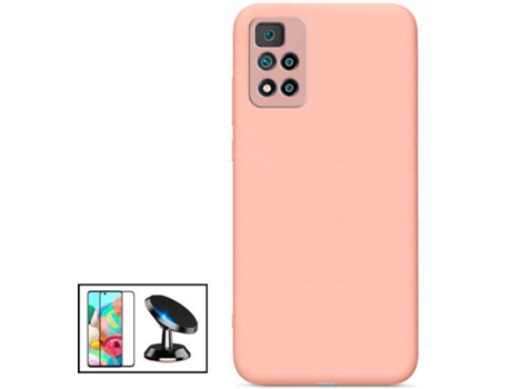 Kit Carcasa + Protector de Pantalla GorilaGlass + Soporte Magnético Xiaomi Redmi Note 11 Pro 5G G4M Rosa