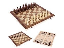 -set De Ajedrez De Madera 3 En 1 Plegable Juego De Entretenimiento Para Niños Y Adultos